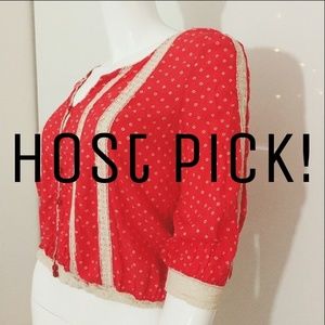 Free People Crochet Crop